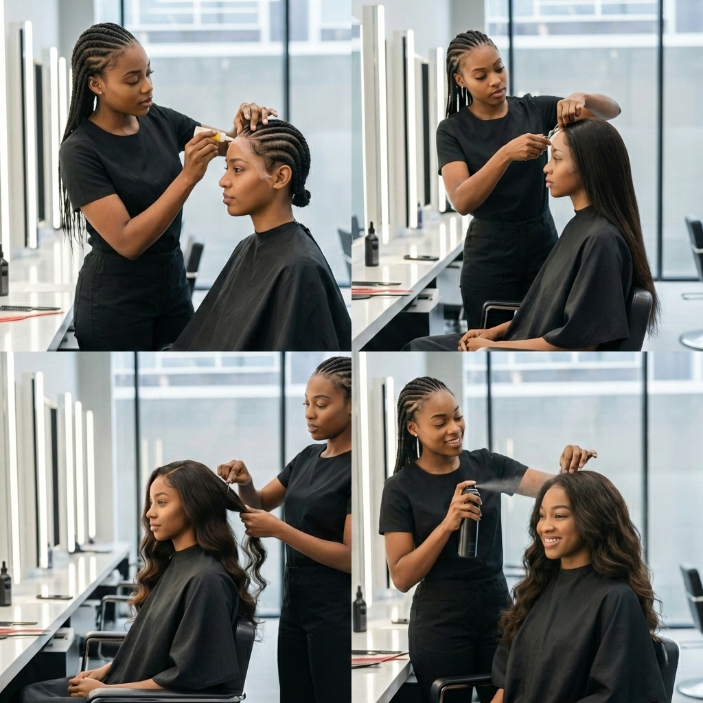 Pose Perruque Closure